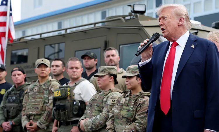এবার বাল্টিমোরে সেনা মোতায়েনের হুমকি দিলেন ট্রাম্প