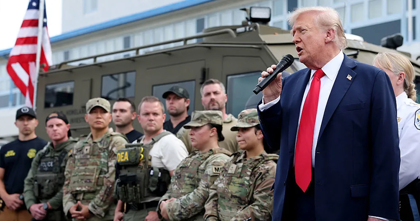 এবার বাল্টিমোরে সেনা মোতায়েনের হুমকি দিলেন ট্রাম্প