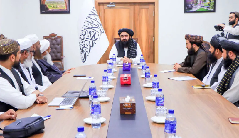 আফগান পররাষ্ট্রমন্ত্রীর সঙ্গে বাংলাদেশি উলামা প্রতিনিধি দলের বৈঠক
