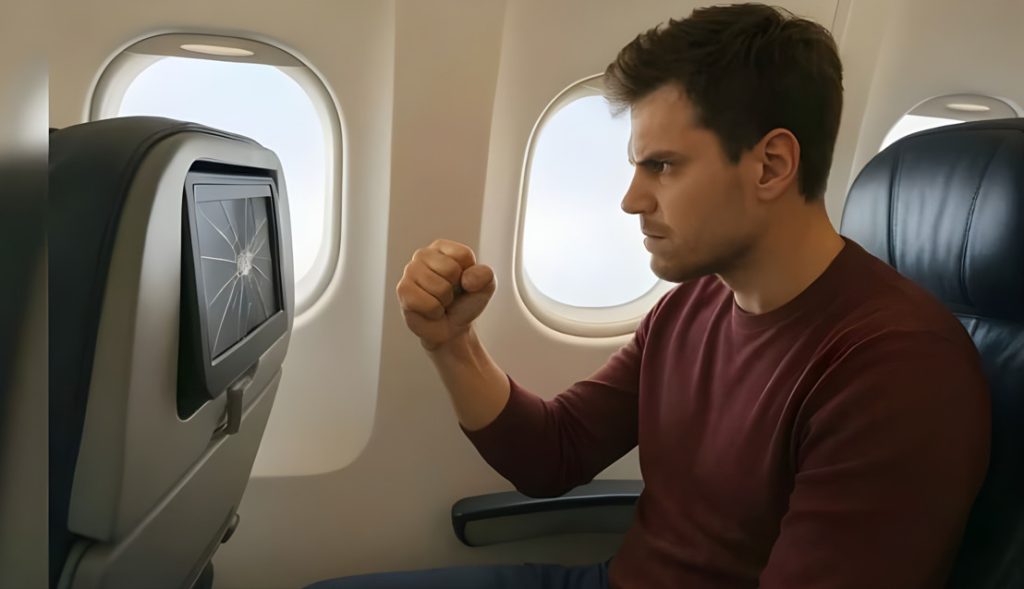 আকাশপথে তাণ্ডব, বিমানের মনিটর ভাঙলেন লন্ডন থেকে সিলেট ফেরা যাত্রী