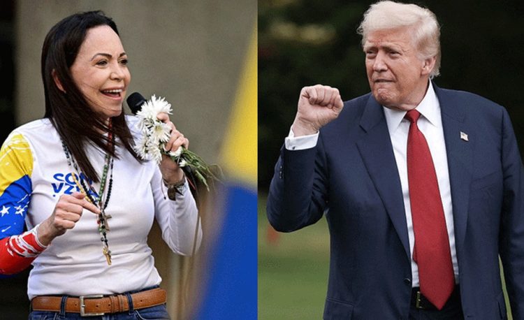 নোবেল শান্তি পুরস্কার পেলেন মারিয়া কোরিনা; উৎসর্গ করলেন ট্রাম্পকে