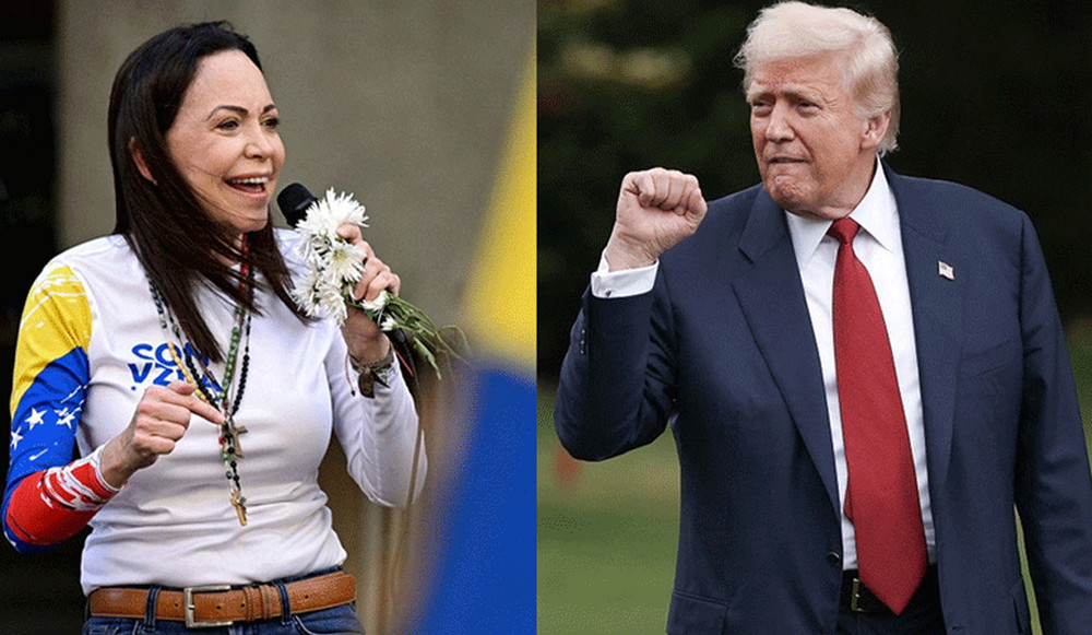 নোবেল শান্তি পুরস্কার পেলেন মারিয়া কোরিনা; উৎসর্গ করলেন ট্রাম্পকে