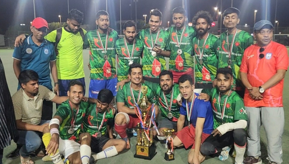 কুয়েতে প্রবাসী ফুটবল টুর্নামেন্টে শিরোপা জিতল সিলেট