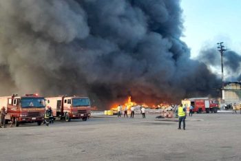 কার্গো ভিলেজে ভয়াবহ আগুন, শাহজালাল বিমানবন্দরে বিমান ওঠানামা বন্ধ