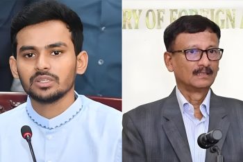 ভারতের সঙ্গে ১০ চুক্তি বাতিল দাবি আসিফ মাহমুদের, নিরুত্তর পররাষ্ট্র উপদেষ্টা