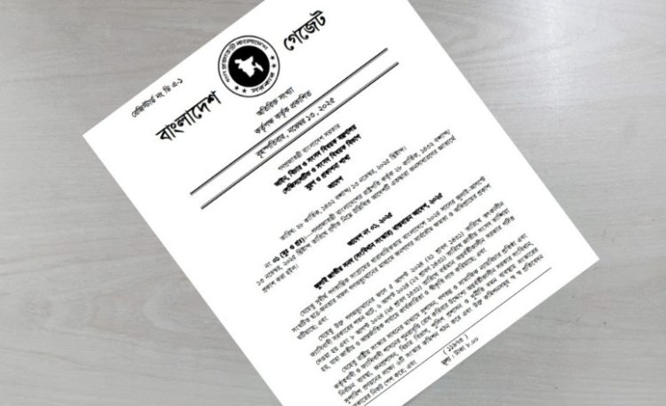 জুলাই জাতীয় সনদ বাস্তবায়ন আদেশ জারি