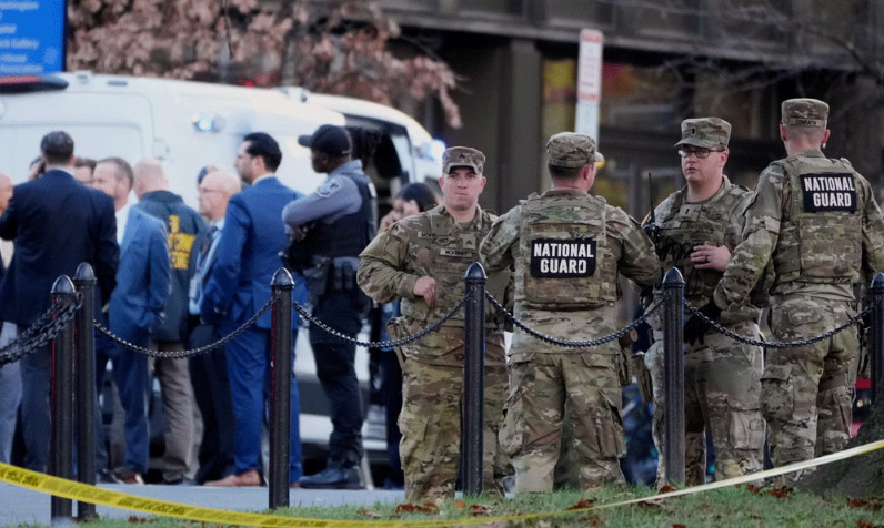 হোয়াইট হাউসের কাছে ন্যাশনাল গার্ডের দুই সদস্যকে গুলি