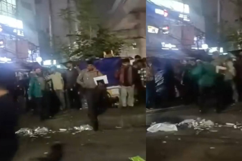 মগবাজার ফ্লাইওভার থেকে বোমা নিক্ষেপ, নিহত ১