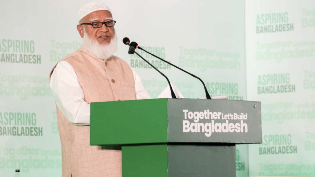 রাজনীতি রাজনীতি আমাদের পেশা নয়, কর্তব্য হিসেবে গ্রহণ করছি : জামায়াত আমির