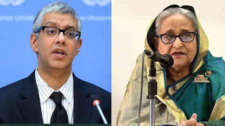হাসিনাকে ফিরিয়ে দেওয়ার বিষয়ে সাংবাদিকদের যা বলল জাতিসংঘ