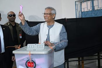 আজ বাংলাদেশের সবার জন্য আনন্দের দিন: ভোট দিয়ে বললেন প্রধান উপদেষ্টা