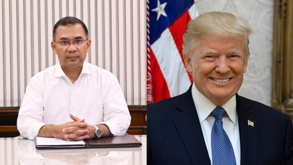 প্রধানমন্ত্রী তারেক রহমানকে ট্রাম্পের অভিনন্দন; প্রতিরক্ষা সরঞ্জাম দেওয়ার আশ্বাস