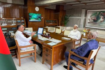 প্রধানমন্ত্রীর সঙ্গে সাক্ষাৎ করলেন বিরোধীদলীয় নেতা