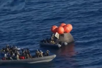 চন্দ্রাভিযান শেষে পৃথিবীতে ফিরলেন ৪ নভোচারী