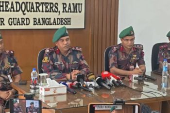 বান্দরবান থেকে মাইনসহ বিপুল পরিমাণ বিস্ফোরক সরঞ্জাম উদ্ধার করেছে বিজিবি