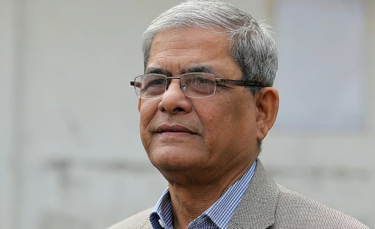 ফারাক্কা বাঁধের জন্য আওয়ামীলীগ সরকার দায়ী : মির্জা ফখরুল