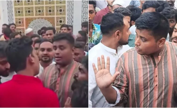 চট্টগ্রামে সাবেক মেয়র মনজুর আলমের বাসায় গিয়ে তোপের মুখে হাসনাত আবদুল্লাহ