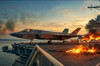 যুক্তরাষ্ট্রের আরেক রণতরীতে আগুন