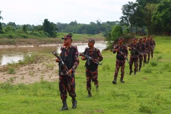 সিলেট সীমান্তে বিএসএফের গুলি; এবার পাল্টা ফায়ারে বিজিবি