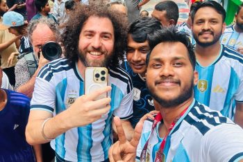 বাংলাদেশের ফিফা গলিতে আর্জেন্টিনার প্রতিনিধি দল