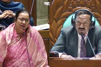 ২ মিনিটে শেষ করেন, বাকি কথা টকশোতে বলবেন: নিলুফারকে স্পিকার