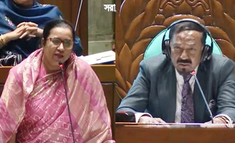 ২ মিনিটে শেষ করেন, বাকি কথা টকশোতে বলবেন: নিলুফারকে স্পিকার