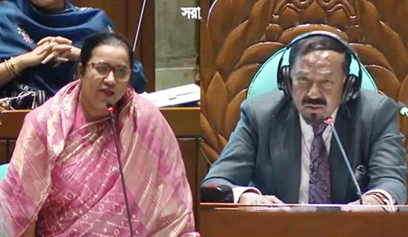 ২ মিনিটে শেষ করেন, বাকি কথা টকশোতে বলবেন: নিলুফারকে স্পিকার