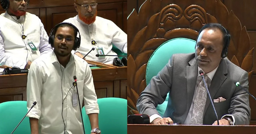 এটা শাহবাগ চত্বর নয়, জাতীয় সংসদ : হান্নান মাসুদকে স্পিকার