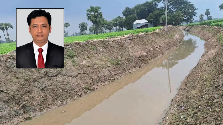 খাল খনন শেষে বাঁচল ৭৩ লাখ টাকা, সরকারি কোষাগারে ফেরত দিলেন ইউএনও