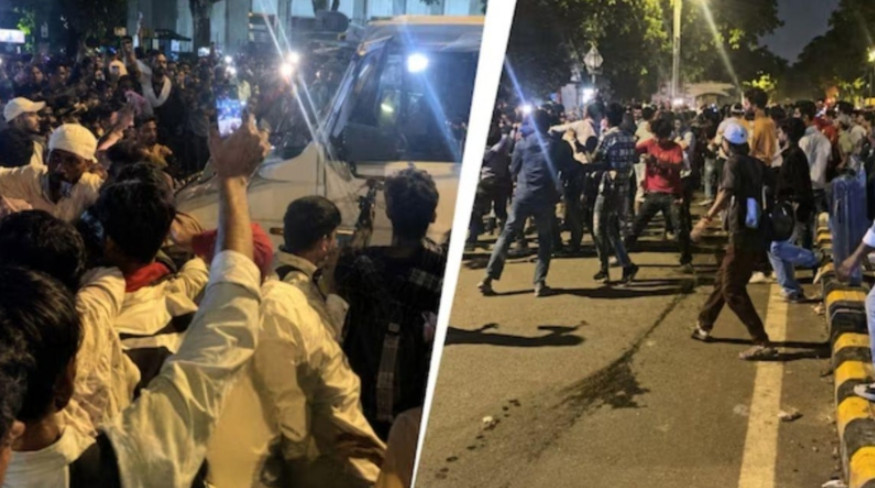 দিল্লিতে ফের ইন্টারনেট বন্ধ, পুলিশকে ধাওয়া দিলো বিক্ষোভকারীরা