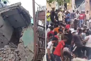দিল্লিতে ধসে পড়ল পাঁচতলা ভবন